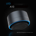 Factory wholesale  A10 FM LED Portable Mini Metal blue tooth Wireless Speaker